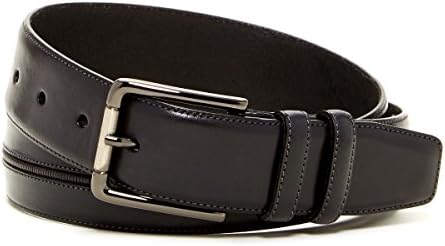 Mezlan Men's Vaqueta Leather Belt (32, Black)