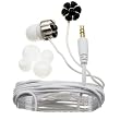Nemo Digital NF35427-CBK Crystal Flower Earbud (Black with White Wires)