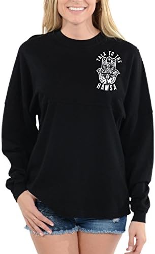 Talk To The Hamsa - Long Sleeve Football Tee