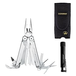 Leatherman 831087 Wave Multitool and Monarch 300 Multitool/Flashlight Combo Set