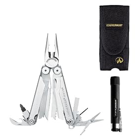 Leatherman 831087 Wave Multitool and Monarch 300 Multitool/Flashlight Combo Set