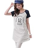 【TPGROWIN】 マタニティ ウェア 授乳服 トップス ロング Tシャツ ブラウス バイカラー 授乳口付き カジュアル ルームウエア (XL, ネイビー)