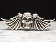 Silver Star "Small Wing" Chrome Metal Belt Buckle