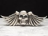 Silver Star "Small Wing" Chrome Metal Belt Buckle