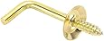 3/4 in Solid Brass Shoulder Hooks, 6-Pack