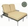Windham Castings Savannah Casual Back Deep Seating Double Chaise Lounge Frame Only, Tuscan