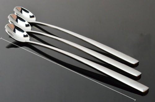 Gracelife High Grade Stainless Steel Ice Cream Spoon Tea Mixing Spoon, Set of 10
