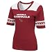 Arizona Cardinals  All You Got 1/2 Sleeve V-Neck Tee,Bright Garnet/White,X-Large