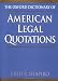 Books : The Oxford Dictionary of American Legal Quotations
