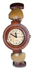 Tense Womens Solid Wood Heart Hypo-Allergenic Wrist Watch L7007SM