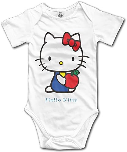Hilal Trum Kitty Short Sleeve Romper Play Suit Toddler 6 M White