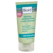 Biore Complexion Clearing Warming Anti-Blackhead Cream Cleanser, 6.25 oz.