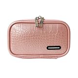 CaseCrown Double Memory Foam Hard Drive Case (Alligator Pink) for the Oyen Digital 500GB External USB 2.5 Mini Portable Hard Drive