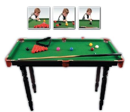 Childrens Toyshop  Toys : COMPLETE SNOOKER TABLE SET/ WOODEN/ NEW