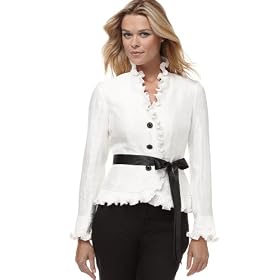 Buy Adrianna Papell Blouse, Long Sleeve Pleated Ruffled