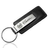Cadillac Black Leather Key Chain