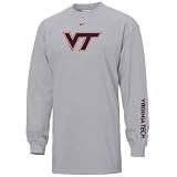 Nike Virginia Tech Hokies Ash Youth Classic College Long Sleeve T-shirt