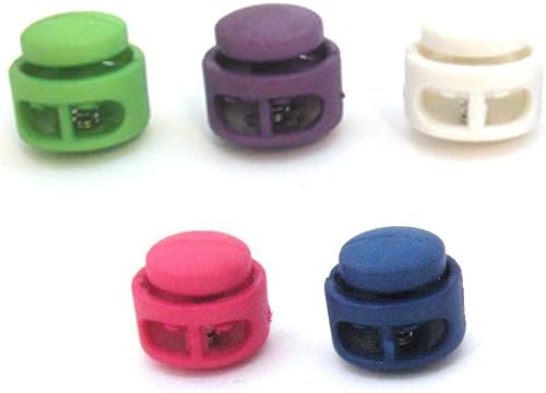 Paracord Planet Double Barrel Cord Lock Draw String Toggle Stopper in Various Colors - Choose from 5, 10, & 20 Pack Sizes