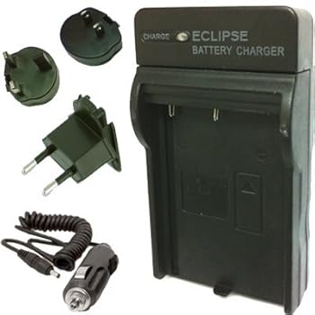 Eclipse Sony NP-FW50 Battery Charger for SONY DSLR NEX-5 NEC-5C NEX-3 with UK EU US Travel Plugs AND AC Car Adapter (Fast Charge) Eclipse Sony NP-FW50 Battery Charger for SONY DSLR NEX-5 NEC-5C NEX-3 with UK EU US Travel Plugs AND AC Car Adapter (Fast Charge)