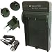 Eclipse NP-FV50, NP-FV70, NP-FV100 Batterie Chargeur pour Mod�les pour Cam�scope HD: HDR-SR5, HDR-SR7, HDR-SR8, HDR-SR10, DCR-SR11, DCR-SR12, HDR-HC3, HDR-HC5, HDR-HC7, HDR-HC9, HDR-UX3, HDR -UX5, HDR-UX7, HDR-UX10, HDR-UX20, HDR-CX6EK, HDR-CX7K, HDR-CT1 et plus avec UK, EU, US Voyage Plug-and-AC adaptateur de voiture (charge rapide)