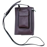 Leatherbay Purse with Strap - Burgundy
