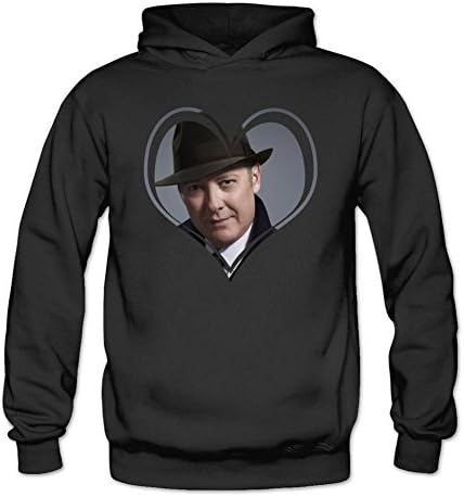 PIHOODIE Women's JAMES SPADER The Blacklist Hoodie Black XL