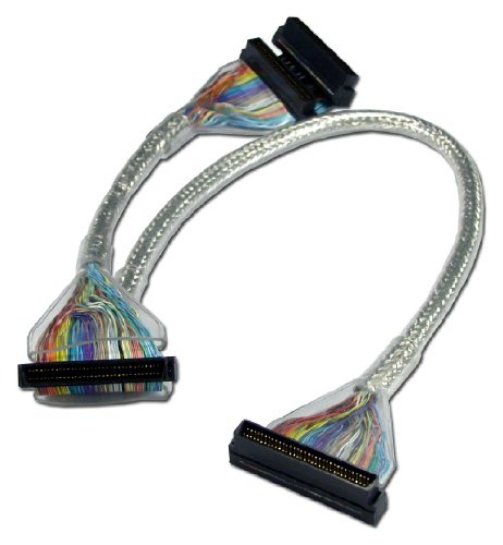QVS Premium - SCSI internal cable - LVD - HD-68 (M) - HD-68 (M) - 2.6 ft - rounded - silver