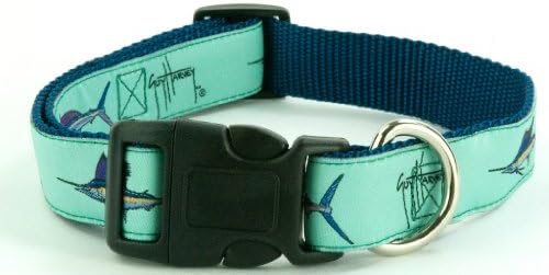 Guy Harvey Dog Collars (Seafoam Green Grand Slam, Medium)