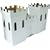 Kid-Eco Cardboard Castle Playhouse Toy (White)