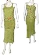 Skirt Top Set Georgette Embroidery Womens Casual Sundresses Size P (skts087)