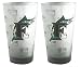 Florida Marlins Frosted Pint Glass (16-Ounce, Set of 2)
