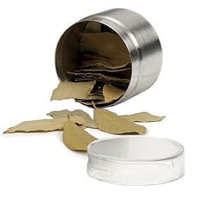 Buy Culinary Accessories 4-Ounce Magnetic Clear Top Spice Tins Containers, Stainless Steel