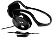 Genius HS-02i (Black, foldable neck band) Neckband stereo headset. Foldable design. In-line volume control.
