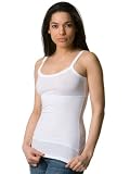 Yummie Tummie Tank Top Body Shaper Regular Length - White (X-Small)