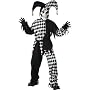 Child Medium (8-10) - Black/White Kids Wicked Jester Costume