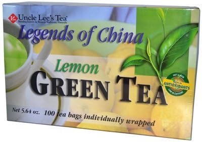 Uncle Lees Teas Legends of China Green Tea, Lemon, 100 Bag by Uncle Lees Teas