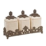 Barcelona 3-Piece Canisters w/Base