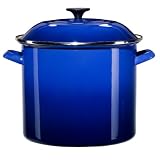 Le Creuset Enamel-on-Steel 6-Quart Covered Stockpot, Cobalt