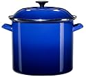 Le Creuset Enamel-on-Steel 6-Quart Covered Stockpot, Cobalt