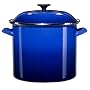 Le Creuset Enamel-on-Steel 6-Quart Covered Stockpot, Cobalt