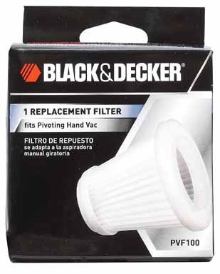 Black & Decker PVF100 Replacement Filter for PHV100/PHV1800 18-Volt Pivoting Vac