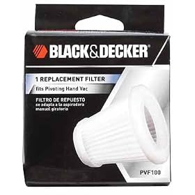Black & Decker PVF100 Replacement Filter for PHV100/PHV1800 18-Volt Pivoting Vac
