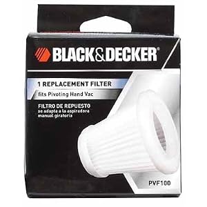 Black and Decker PVF100 Replacement Filter for PHV100 PHV1800 18-Volt Pivoting Vac by 