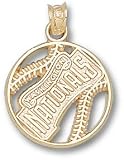 Washington Nationals Pierced Baseball Charm/Pendant -14K/10K, Stainless Steel or Gold Plated