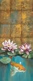 Golden Koi I by Selina Werbelow poster print,8 in. x 20 in.