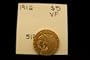 1912 $5 Eagle Indian Head Gold Coin VF