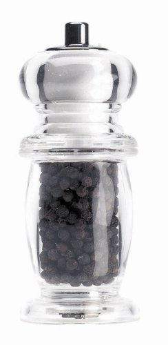 T&G Bellied Combi Mill 2 in 1 Pepper Mill and Salt Shaker - Acrylic 140 mm