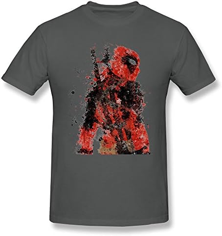 RBKING Men's Tumblr Static Deadpool T-shirt S DeepHeather