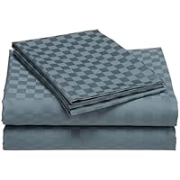 Pinzon Cotton 500-Thread-Count Cotton Lucia Checks Sheet Set