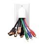 Vanco 120614X Custom Two-Piece Bulk Cable Wall Plate (Single, White)